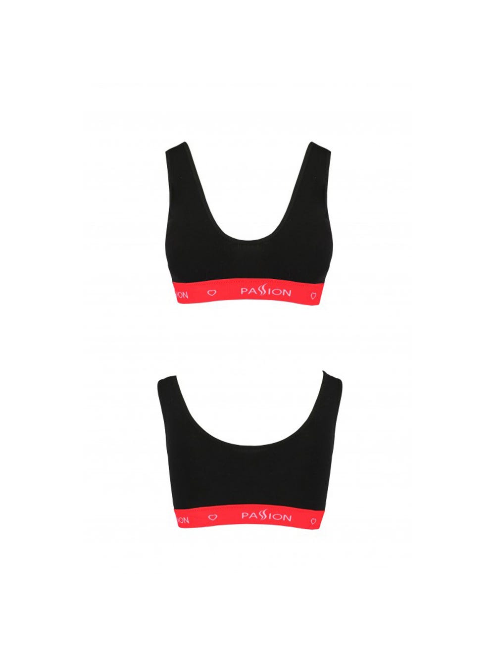 Brassière PS003 Sport Edition Noire & Rouge main product photo