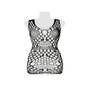 Robe Mini 20006 Romantic Résille Large Noire