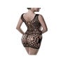 Robe Mini 20006 Romantic Résille Large Noire