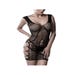 Robe Mini 20005 Romantic Maille Fine Noire