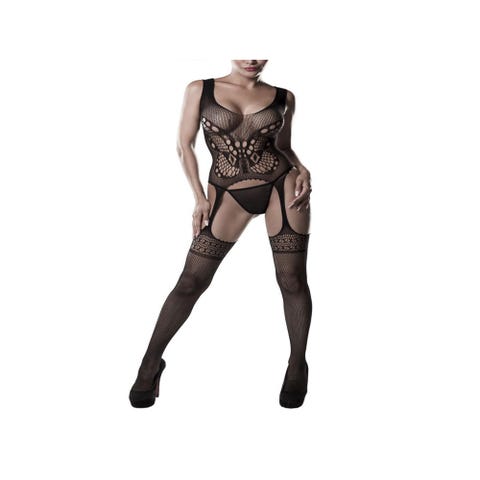 Combinaison Porte-Jarretelles 20004 Romantic Noire