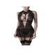 Nuisette Harnais Porte-Jarretelles 20003 Romantic Noire