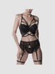 Ensemble 3 Pièces Dentelle 15316 Romantic Noir