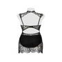 Robe Mini Dentelle & Lanières 15310 Romantic Noire
