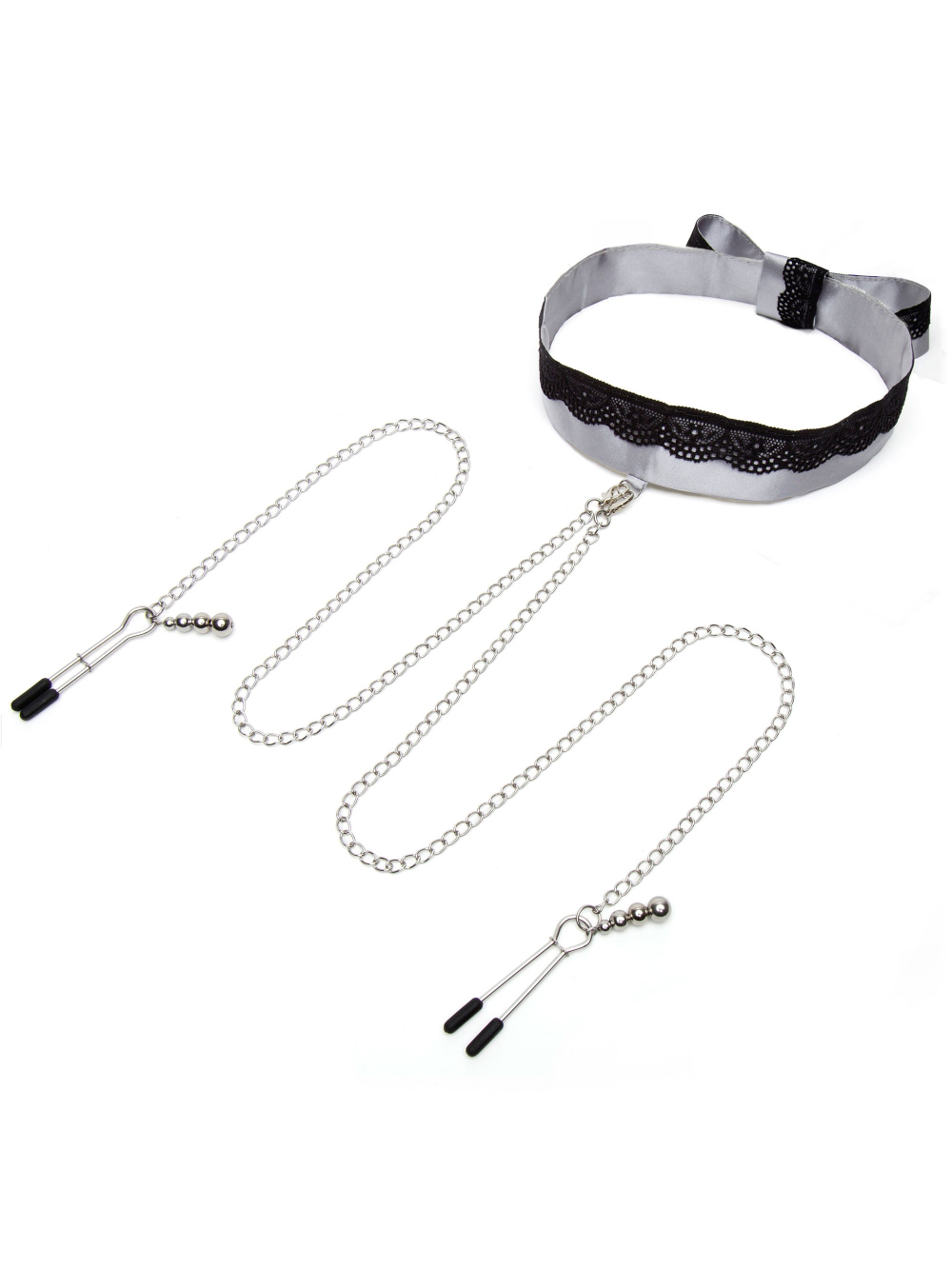 Collier avec pinces à tétons Play Nice