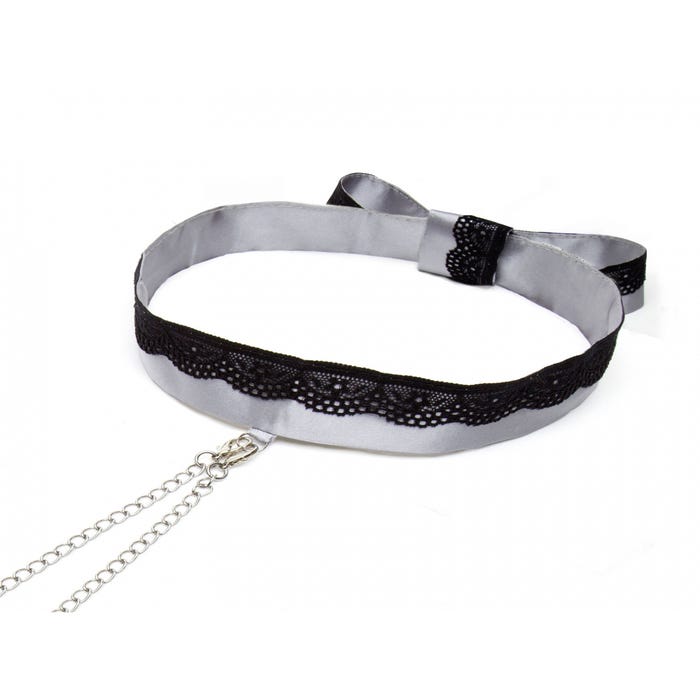 Collier avec Pinces à Tétons Dentelle & Satin Play Nice