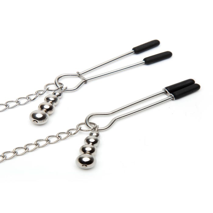 Collier avec Pinces à Tétons Dentelle & Satin Play Nice