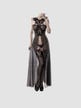 Robe Longue  & Bas Col Dentelle 15264 Romantic Noire