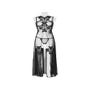 Robe Longue & Bas Col Dentelle 15264 Romantic Noire