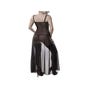 Robe Longue & Bas Col Dentelle 15264 Romantic Noire