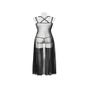 Robe Longue & Bas Col Dentelle 15264 Romantic Noire