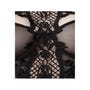 Robe Longue & Bas Col Dentelle 15264 Romantic Noire