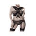 Ensemble 3 Pièces Col Dentelle 15262 Romantic Noir