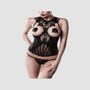 Corset Seins Nus Dentelle 15237 Romantic Noir