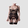 Guêpière Maille Transparente 15234 Romantic Noire