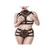 Ensemble 2 Pièces Lanières 15125 Romantic Noir