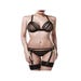 Ensemble 2 Pièces Lanières 15123 Romantic Noir