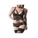 Ensemble 2 Pièces Dentelle 15122 Romantic Noir