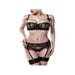 Ensemble 3 Pièces Dentelle 15121 Romantic Noir