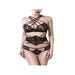 Ensemble 3 Pièces Serre-Taille 15118 Romantic Noir