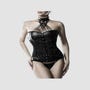 Corset Cuir & Tour de Cou 14494 Romantic Noir