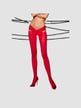 Collant Taille Croisée TI005 Rouge