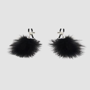 Pinces à Seins Plumes Réglables
