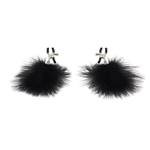 Pinces à Seins Plumes Réglables