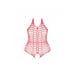 Body Ouvert BS087 Résille Rouge