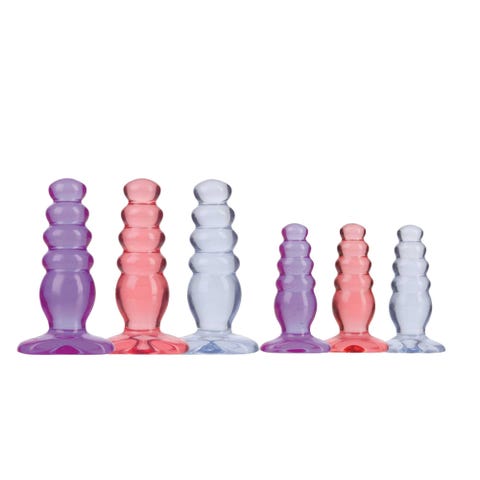 Kit Plugs Anal Crystal Jellies Anal Delight