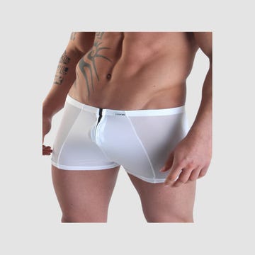 Boxer Double Zip LM16 Blanc