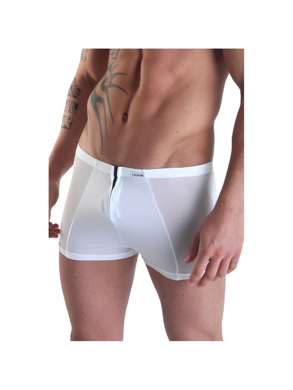 Boxer Double Zip LM16 Blanc main product photo