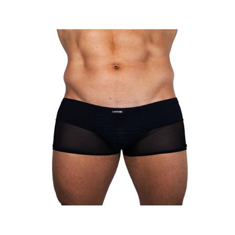 Boxer Rayé LM2906 Noir