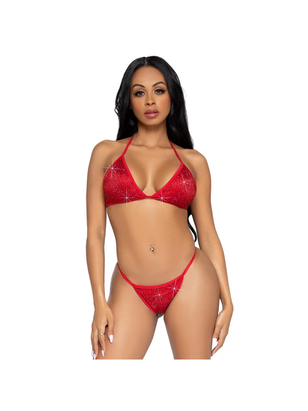 Bikini 2 Pièces 81637 Strass Rouge main product photo