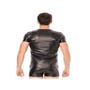 T-Shirt Simili Cuir LM2008 Noir