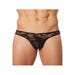 String Sensuality Dentelle LM706 Noir