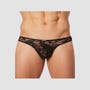 String Sensuality Dentelle LM706 Noir