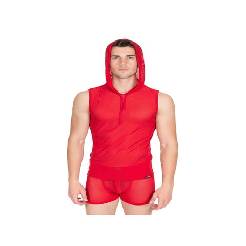 Débardeur à Capuche LM92 Rouge