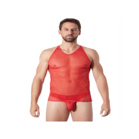 Débardeur Maille Fine LM92 Rouge