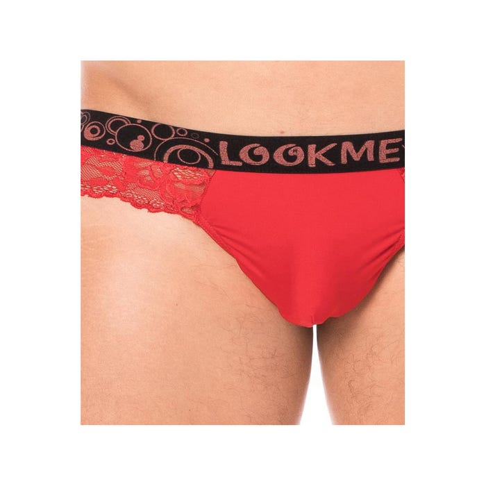 String Tanga LM2006 Dentelle Rouge