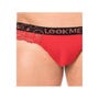 String Tanga LM2006 Dentelle Rouge