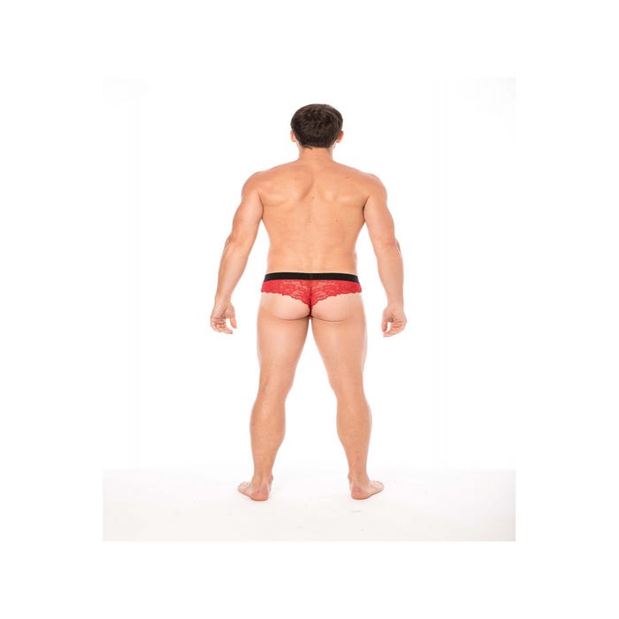 String Tanga LM2006 Dentelle Rouge