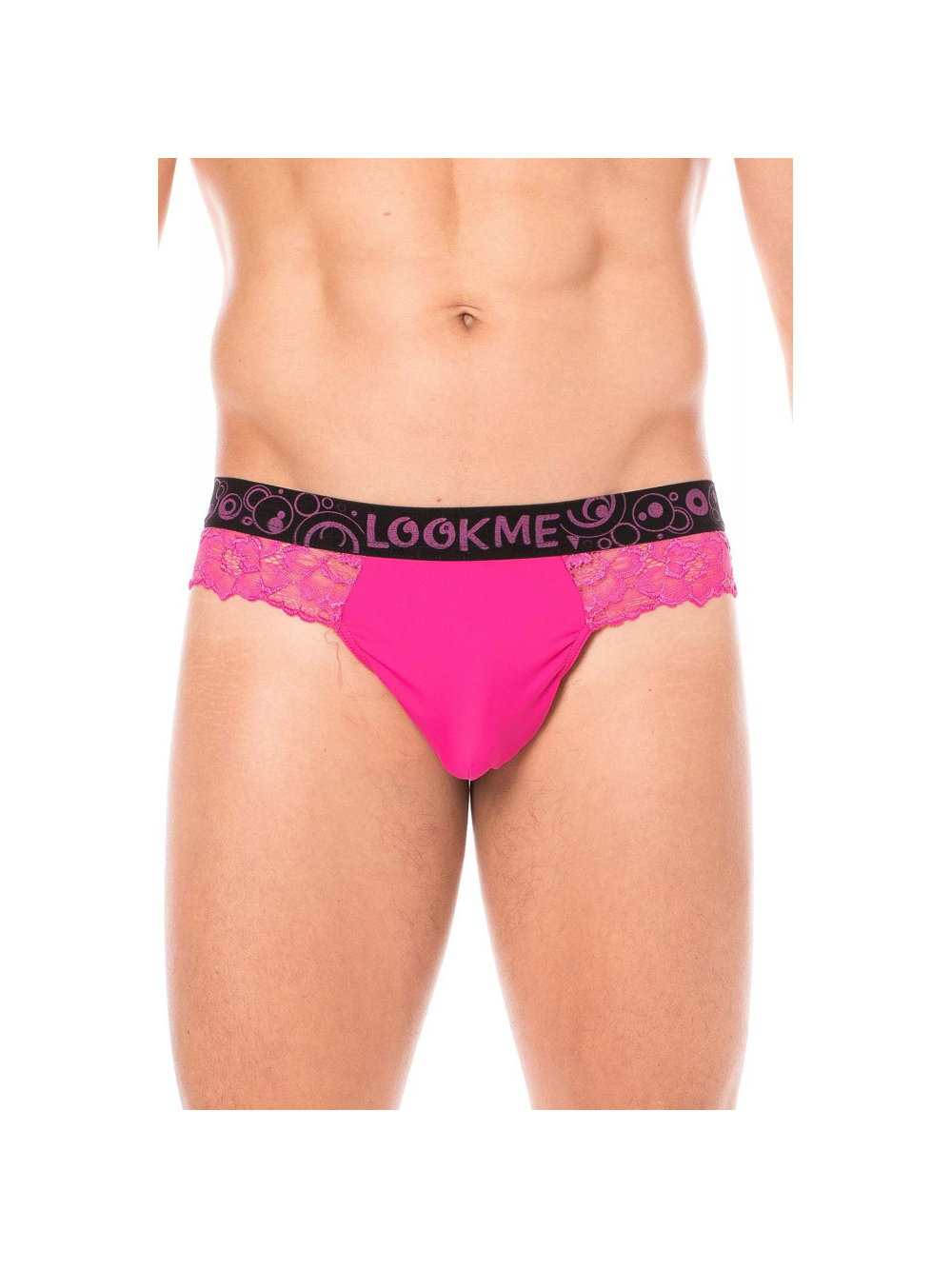 String Tanga LM2006 Dentelle Rose main product photo