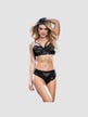 Ensemble 2 Pièces Dentelle & Résille 8553 Noir
