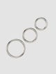 Kit de 3 Cockring Metal Silver Ring