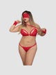 Ensemble 4 Pièces 8218 Dentelle Rouge GT