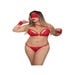 Ensemble 4 Pièces 8218 Dentelle Rouge GT