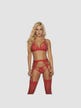 Ensemble 3 Pièces 8221 Dentelle Rouge