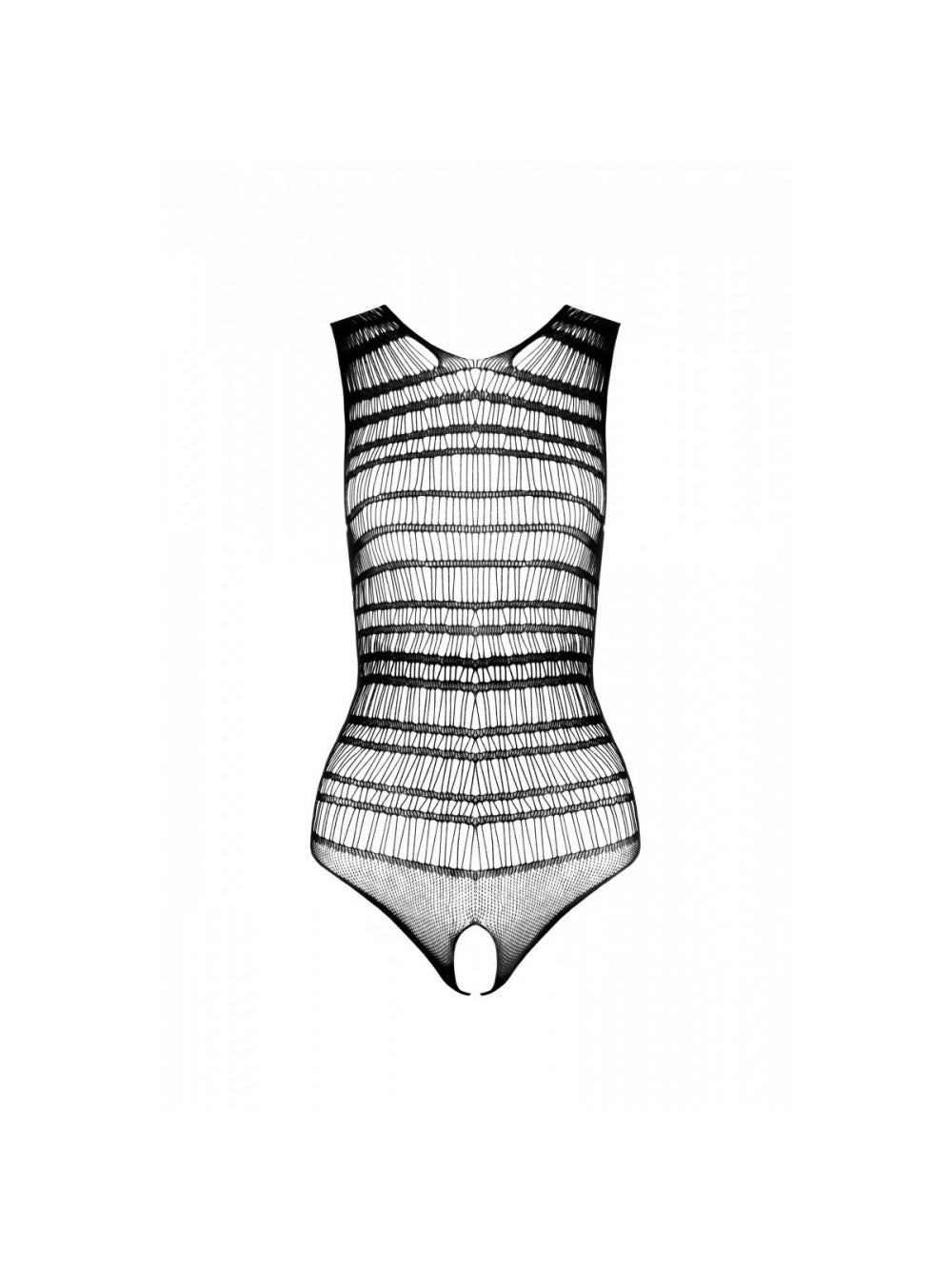 Body Ouvert BS086 Résille Noir