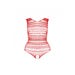 Body Ouvert BS086 Résille Rouge